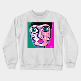 Many faces Crewneck Sweatshirt